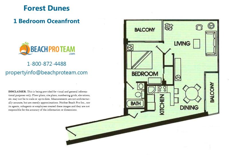 Forest Dunes 1 Bedroom Oceanfront